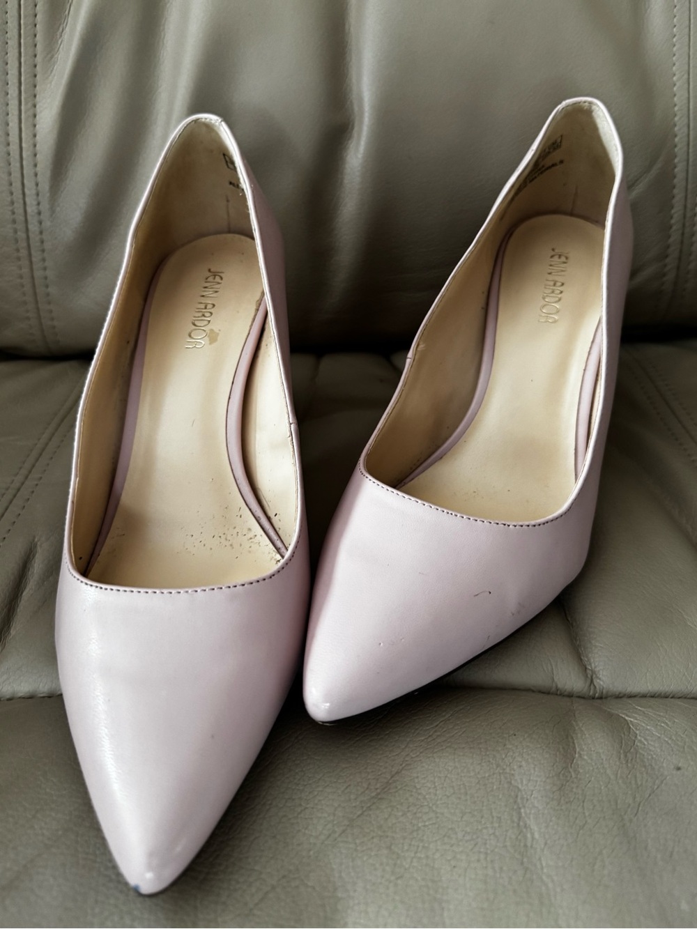 Jenn Ardor Pale Pink Pointed-Toe Pumps